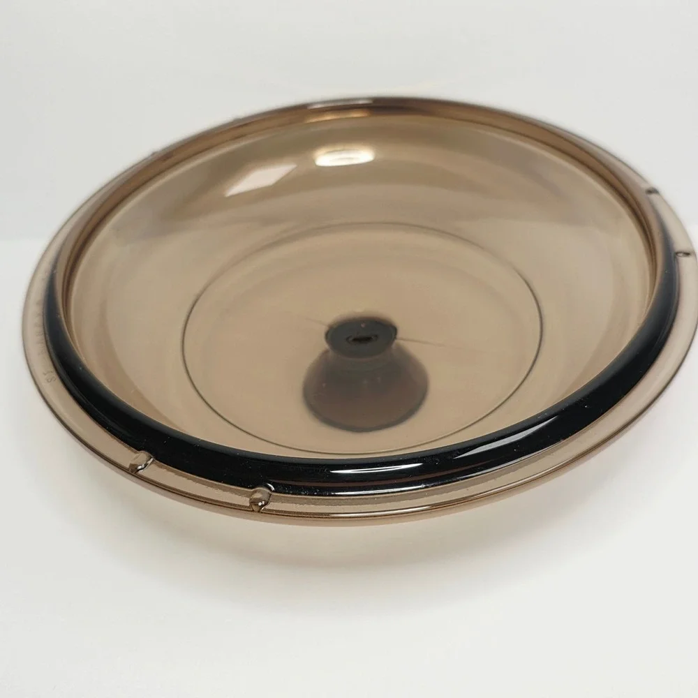 Pyrex Corning Visions Amber Round Glass Lid V1C for 1 qt. Pan Dish